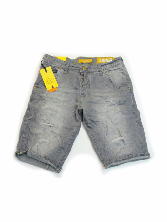 Senior Men's Shorts Jeans Gray