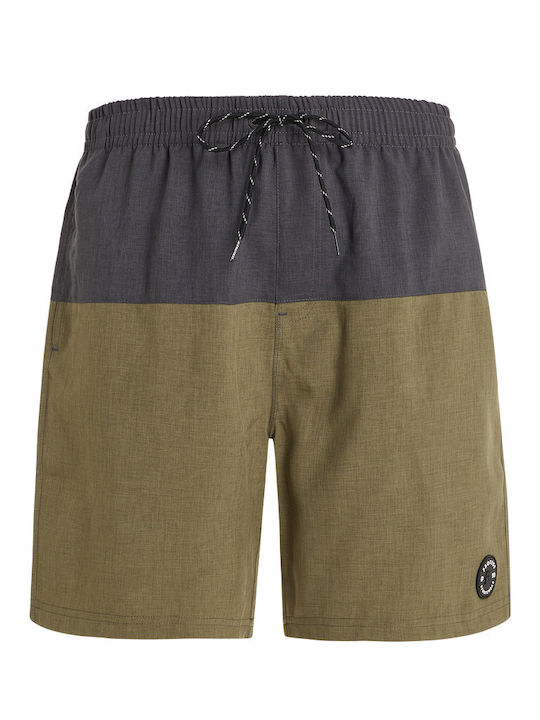 Herren Badehose Schwarz Monochrom