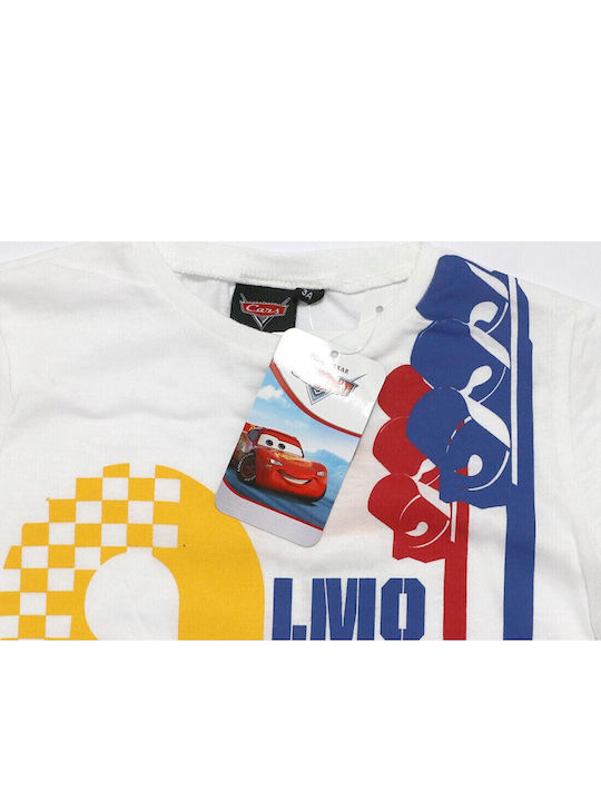 Kids' T-shirt White Cars