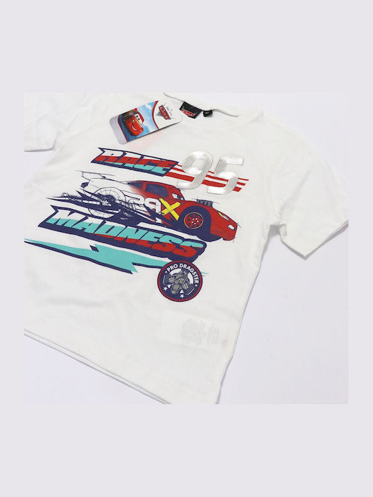 Kids' T-shirt White Cars