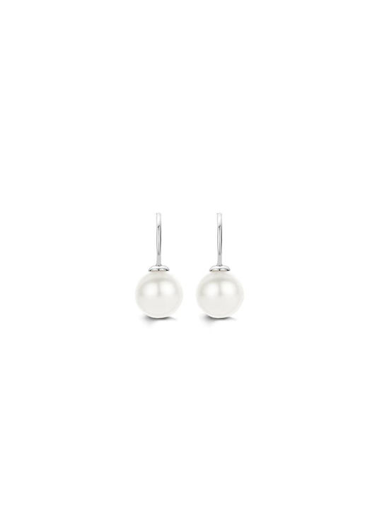 Ti Sento Earrings Pendants made of Silver with Stones & Pearls