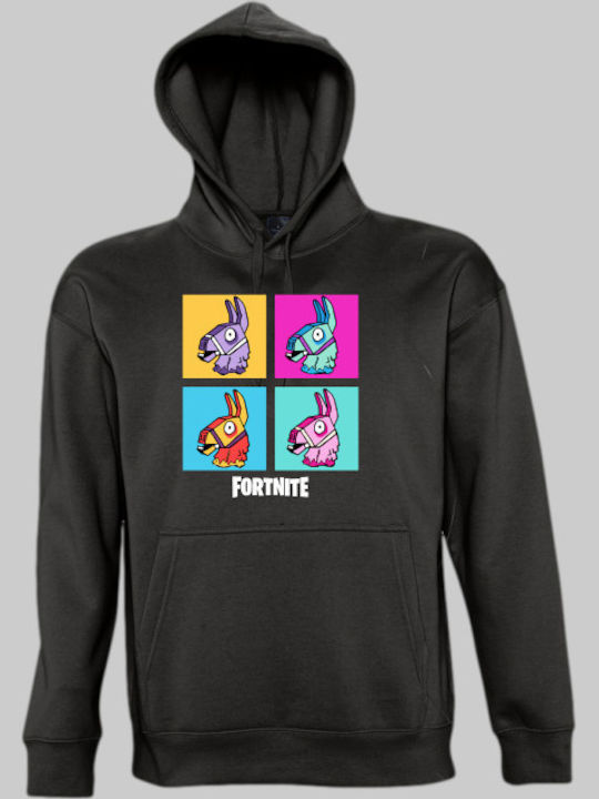 TKT Φούτερ με Κουκούλα Fortnite Λευκό
