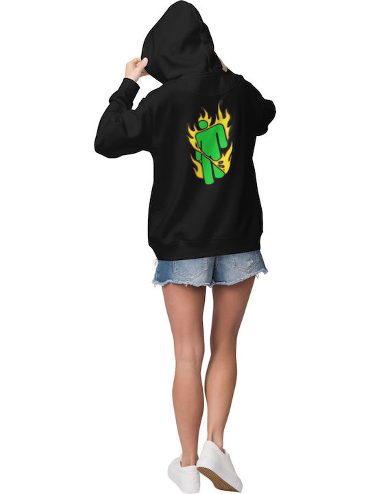 T-shirt Studio Billie Eilish Φούτερ με Κουκούλα Μαύρο