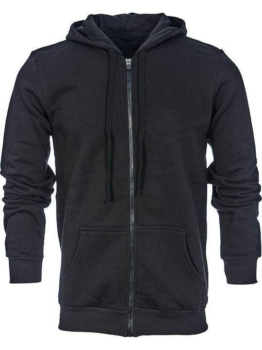 Rock Deal Kawasaki Hooded Jacket Black Cotton Printed Blouse