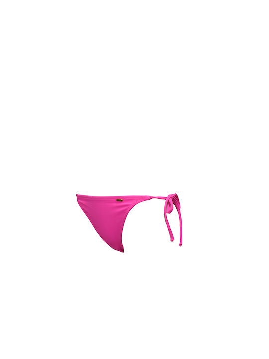 Apple Boxer Bikini Slip with Ties Pink