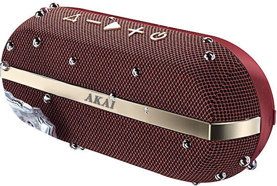 Akai Proffesional ABTSW-30R Αδιάβροχο Ηχείο Bluetooth 20W με Διάρκεια Μπαταρίας έως 15 ώρες Κόκκινο