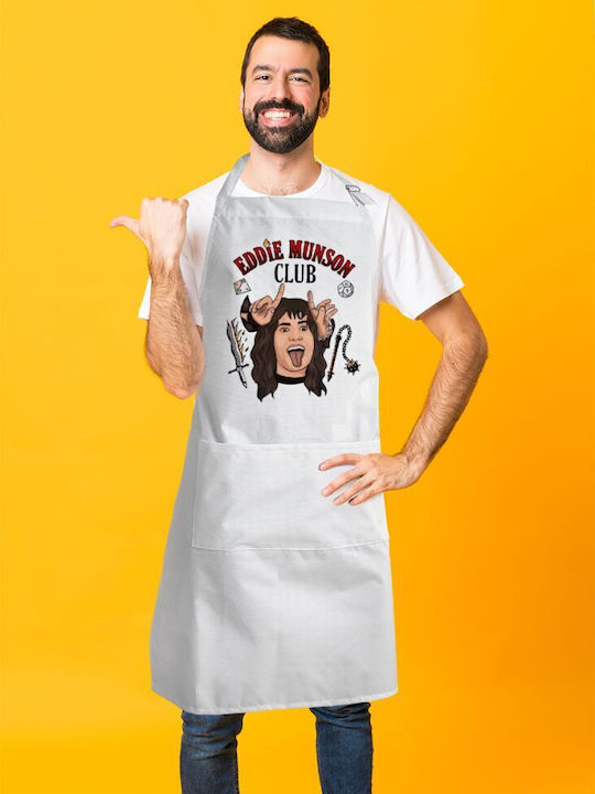 Koupakoupa Ποδιά Κουζίνας Λευκή KP_14177_APRON-BBQ-ADULT