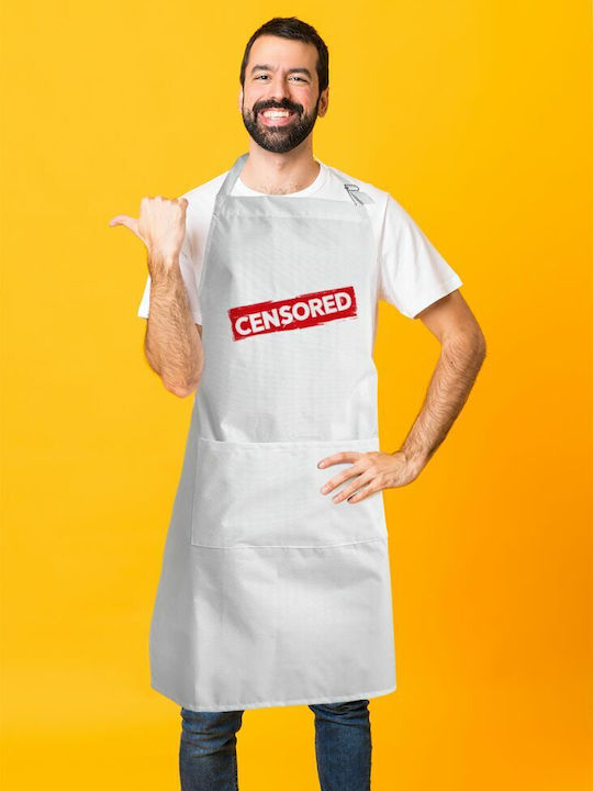 Koupakoupa Ποδιά Κουζίνας Λευκή KP_7670_APRON-BBQ-ADULT