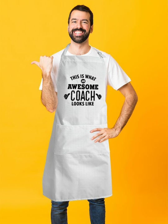 Koupakoupa what Șorț de Bucătărie Albă KP_7261_APRON-BBQ-ADULT 1buc