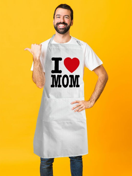 Koupakoupa LOVE Ποδιά Κουζίνας Λευκή KP_6734_APRON-BBQ-ADULT