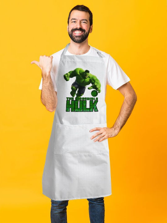 Koupakoupa Küchenschürze Weiß KP_13906_APRON-BBQ-ADULT 1Stück