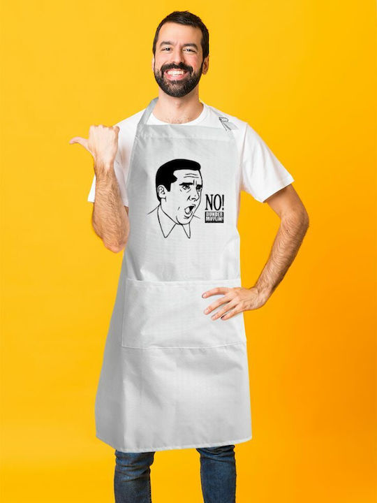 Koupakoupa NO Șorț de Bucătărie Albă KP_11026_APRON-BBQ-ADULT 1buc