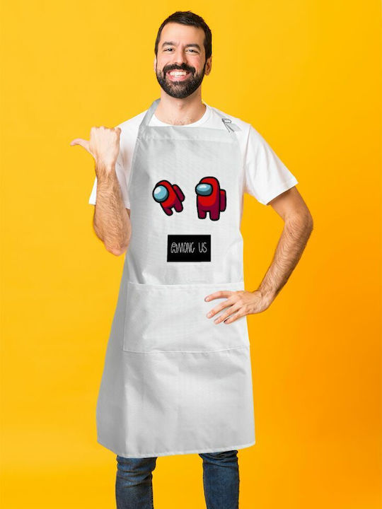 Koupakoupa Among US Ποδιά Κουζίνας Λευκή KP_3001_APRON-BBQ-ADULT