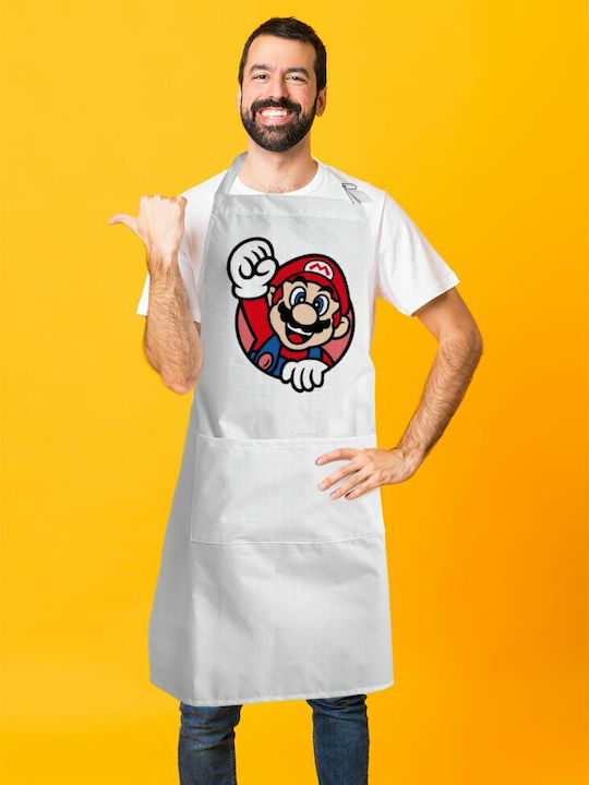 Koupakoupa Super mario Apron White