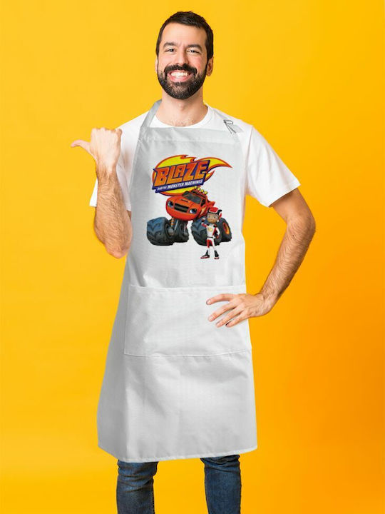 Koupakoupa Ποδιά Κουζίνας Λευκή KP_8164_APRON-BBQ-ADULT