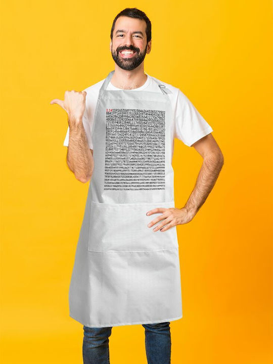 Koupakoupa Ποδιά Κουζίνας Λευκή KP_5952_APRON-BBQ-ADULT