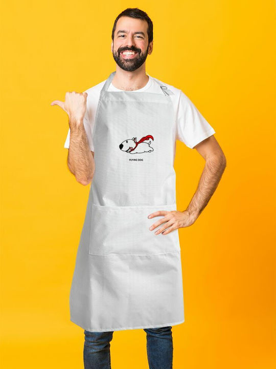 Koupakoupa Küchenschürze Weiß KP_7370_APRON-BBQ-ADULT 1Stück