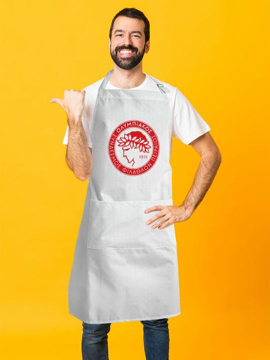 Koupakoupa Șorț de Bucătărie Albă KP_998_APRON-BBQ-ADULT 1buc