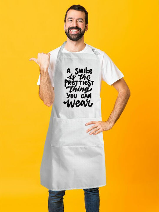 Koupakoupa A Ποδιά Κουζίνας Λευκή KP_831_APRON-BBQ-ADULT