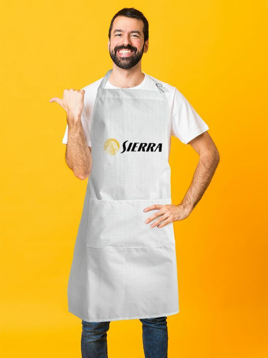 Koupakoupa Șorț de Bucătărie Albă KP_6155_APRON-BBQ-ADULT 1buc