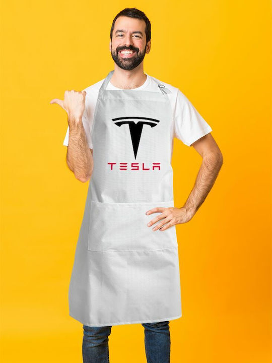 Koupakoupa Ποδιά Κουζίνας Λευκή KP_9031_APRON-BBQ-ADULT