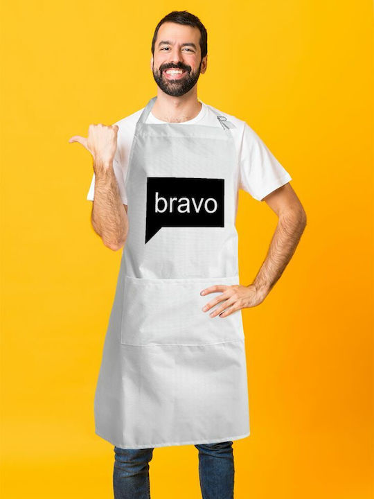 Koupakoupa Șorț de Bucătărie Albă KP_504_APRON-BBQ-ADULT 1buc