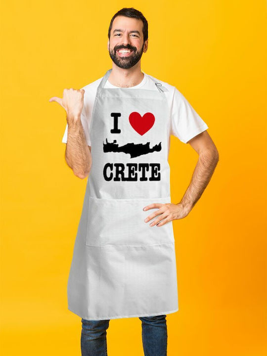 Koupakoupa Love Ποδιά Κουζίνας Λευκή KP_5926_APRON-BBQ-ADULT