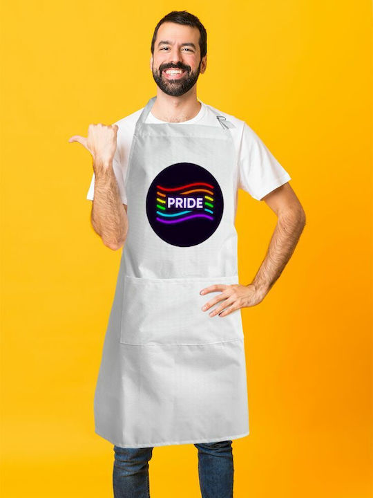 Koupakoupa Pride Șorț de Bucătărie Albă KP_2516_APRON-BBQ-ADULT 1buc