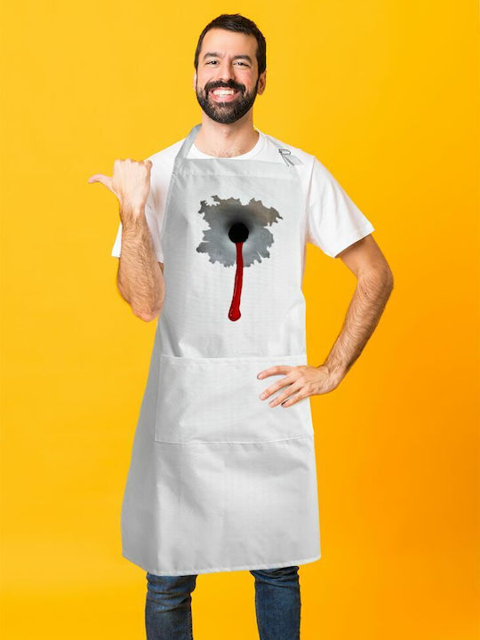 Koupakoupa Șorț de Bucătărie Albă KP_8169_APRON-BBQ-ADULT 1buc