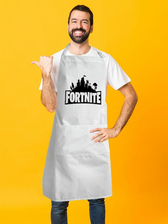 Koupakoupa Șorț de Bucătărie Albă KP_5240_APRON-BBQ-ADULT 1buc