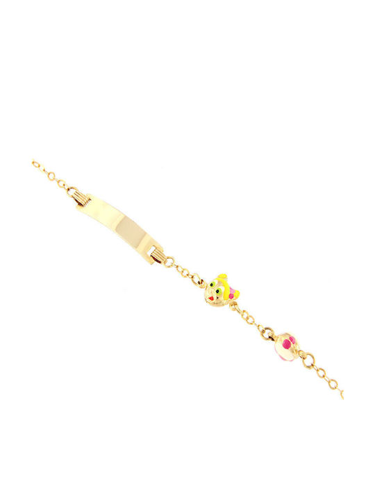 Ios Kinderarmband Identität Gold 14K Ios Kinderarmband Identität Gold 14K