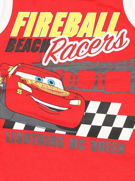Kinderhemd Ärmellos Rot Cars