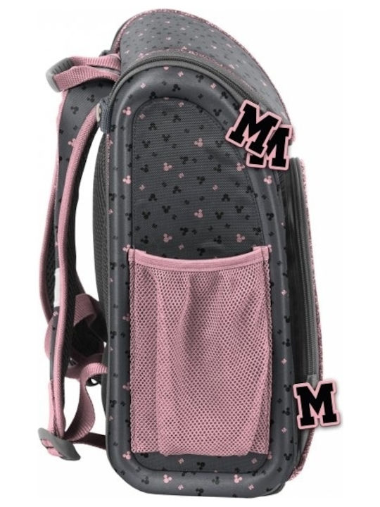 Paso School Bag Backpack Elementary, Elementary Gray with Water Bottle Holder