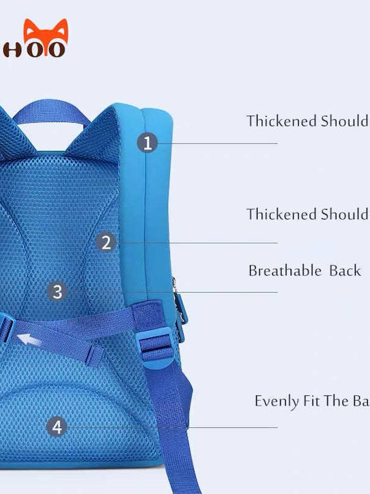 NOHOO Schulranzen Rucksack Kindergarten Grüne 23 x 10,5 x 28,5cm