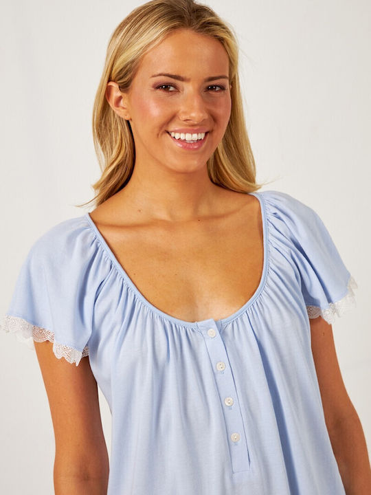 Harmony Summer Women's Pyjama Set Light Blue