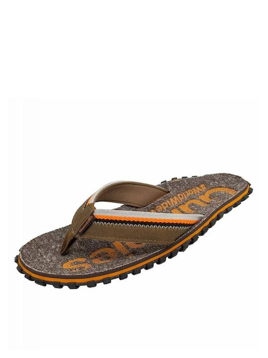 Gumbies Men's Flip Flops Brown