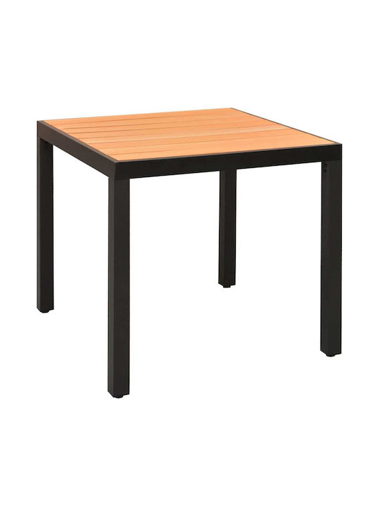 Dining Room Set for Small Outdoor Spaces 3 Pieces Black