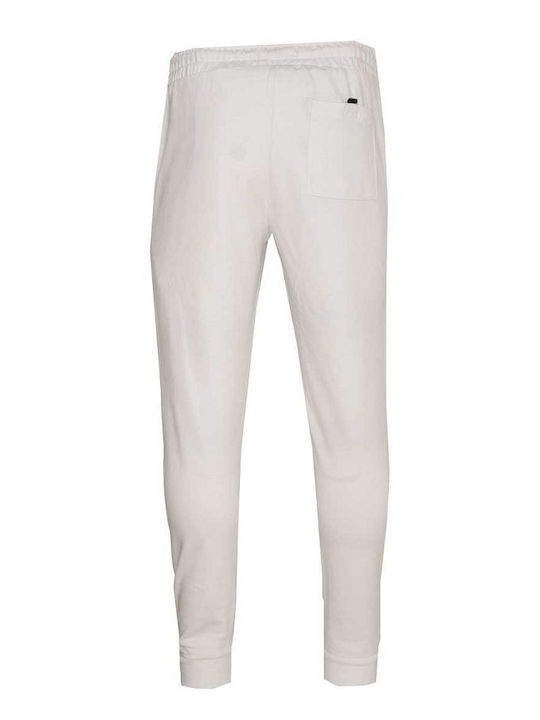 Van Hipster Men's Sweatpants with Rubber White