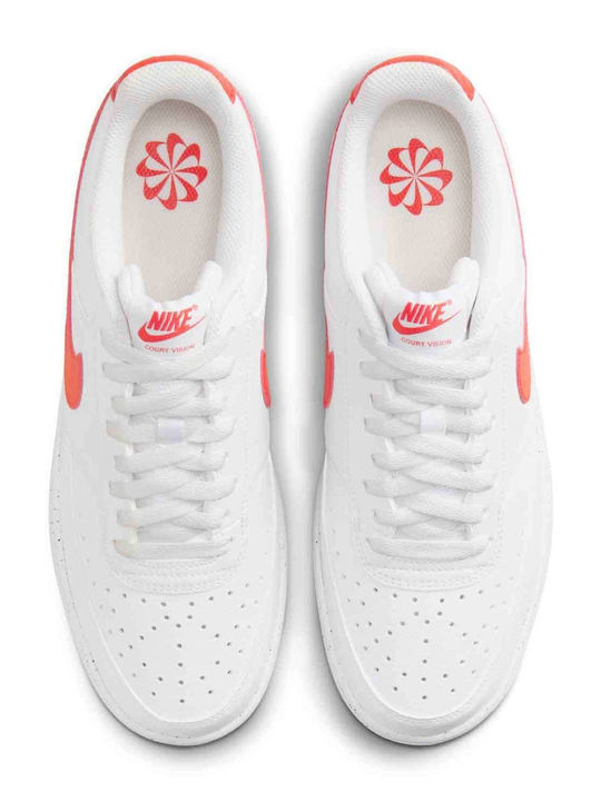 Court Vision Sneakers White / Picante Red