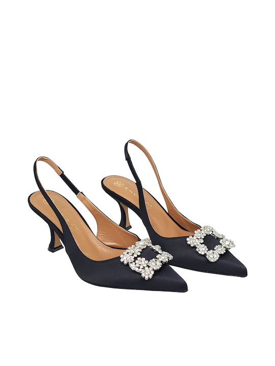 Envie Shoes Pumps mit Riemchen Schwarz