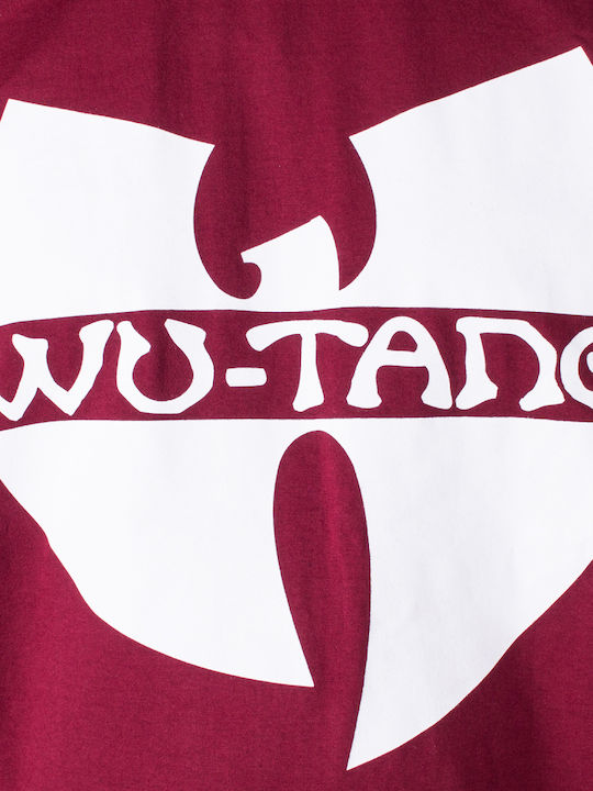 Wu Wear WU Men's Short Sleeve T-shirt Burgundy