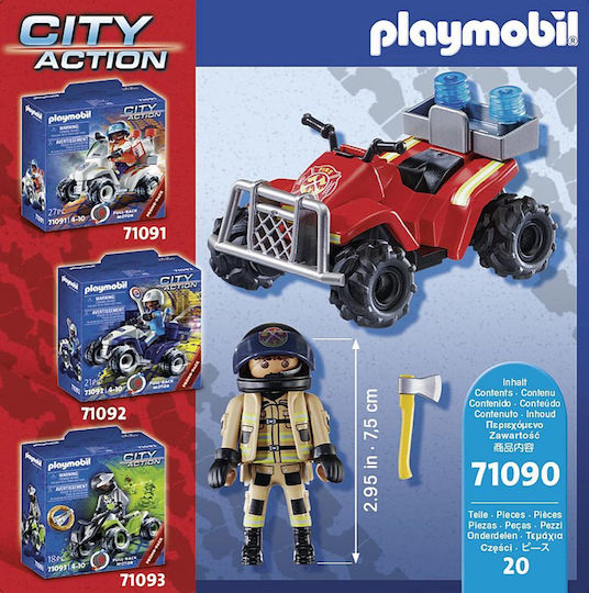 Playmobil City Action Fire Rescue Quad για 4-10 ετών