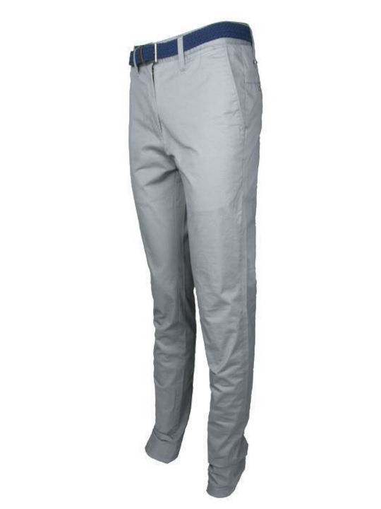 Victory Men's Trousers Chino Elastic in Slim Fit Light Blue