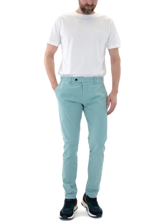 BRYAN Trousers Chino Elastic in Skinny Fit Light Blue