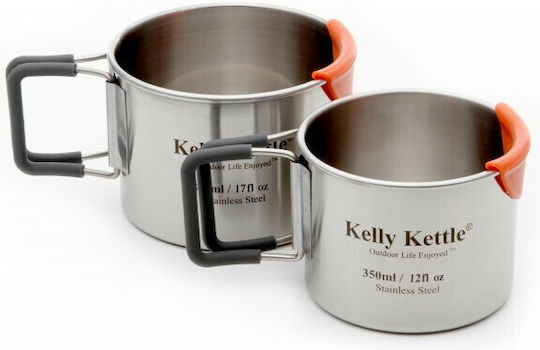 Kelly Kettle Set de vase de gătit pentru Camping 1.2lt 2buc