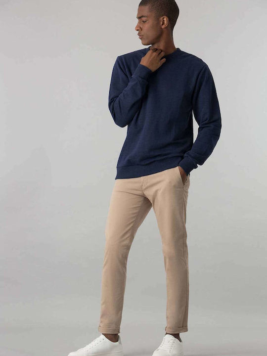 Trousers Chino Elastic in Slim Fit Beige