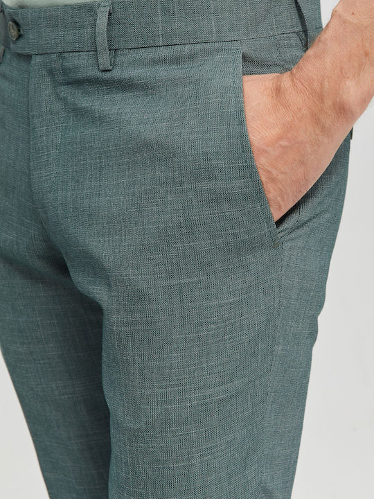 Aristoteli Bitsiani Men's Trousers in Slim Fit Green