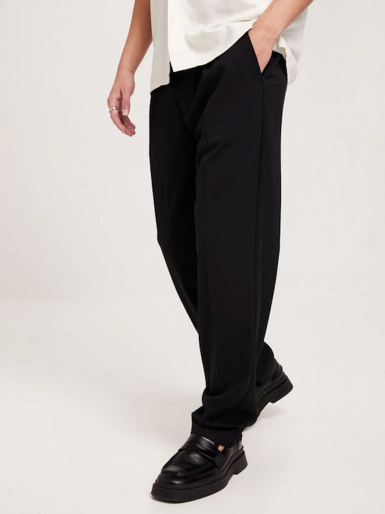 Men's Trousers in Loose Fit Black