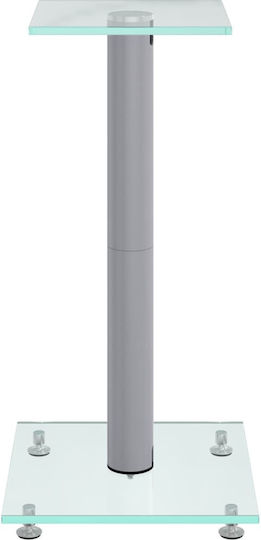 vidaXL Speaker Stands in Silver Color