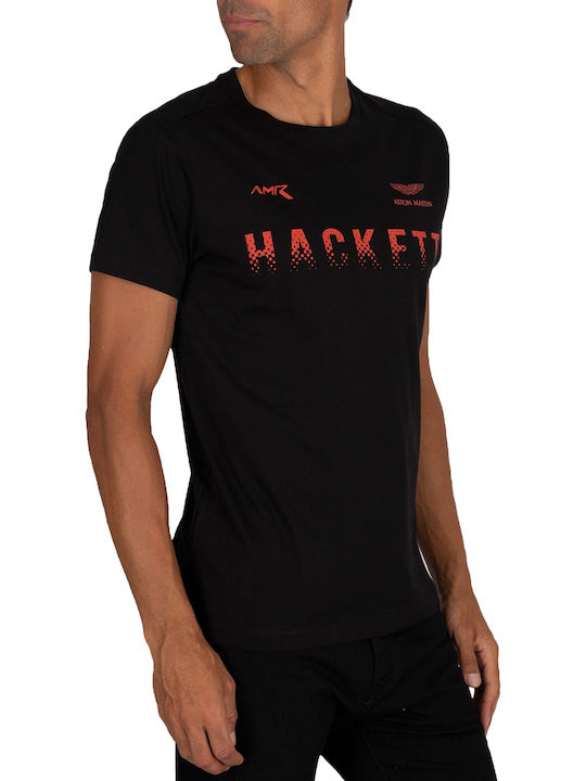 Hackett Ανδρικό T-shirt Κοντομάνικο Μαύρο